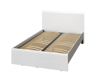 Кровать «ЛАЙТ» полутороспальная 1200 (цвет - Белый глянец)